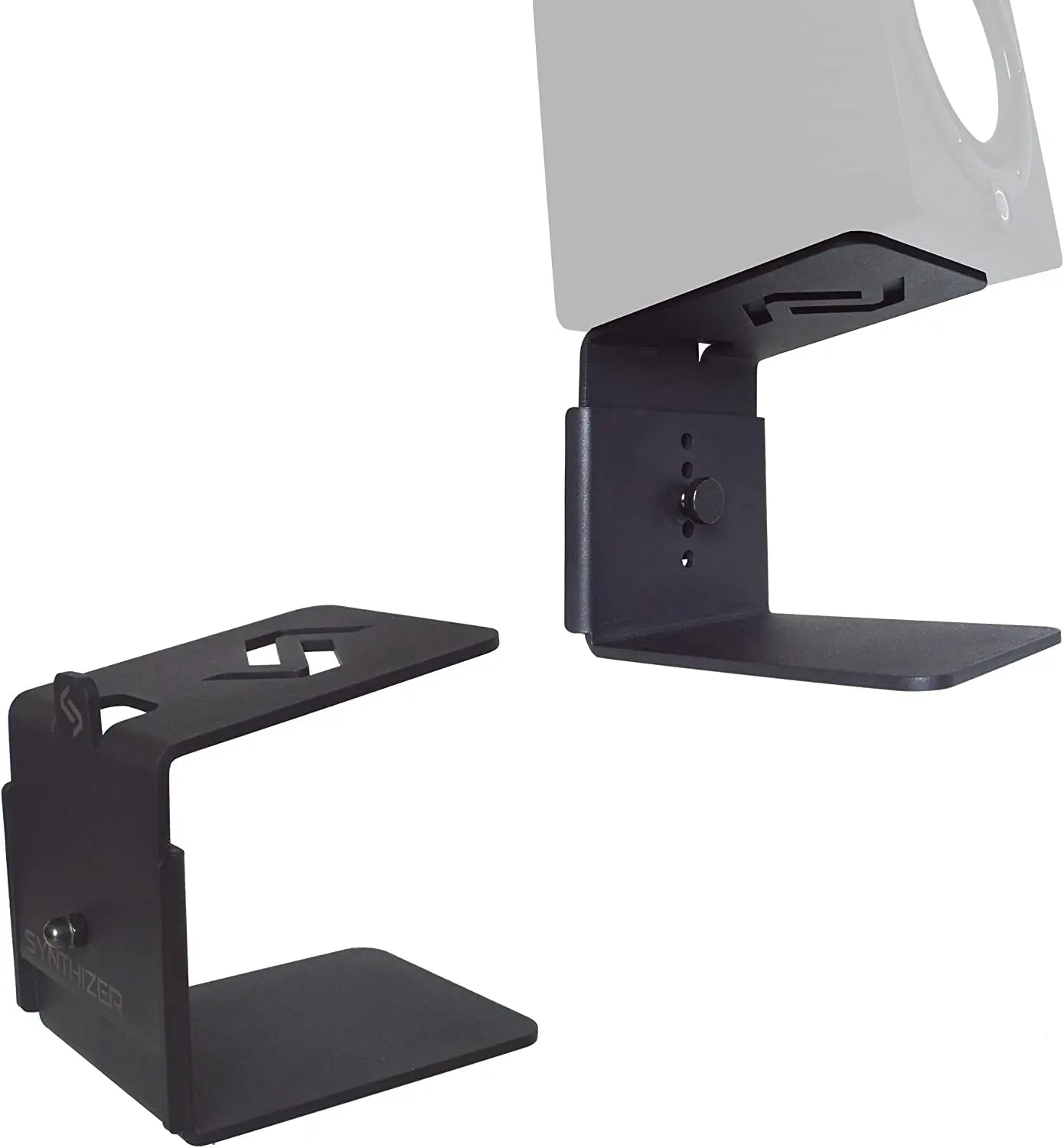 Metal Aluminum Desktop Speaker Stands Rack  With Vibration Absorption Pad