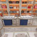 SUNDO Wholesale Blue Jewellery Watch showcase Display Cabinet Custom Jewellery Watch showcase for Luxury Retail Store