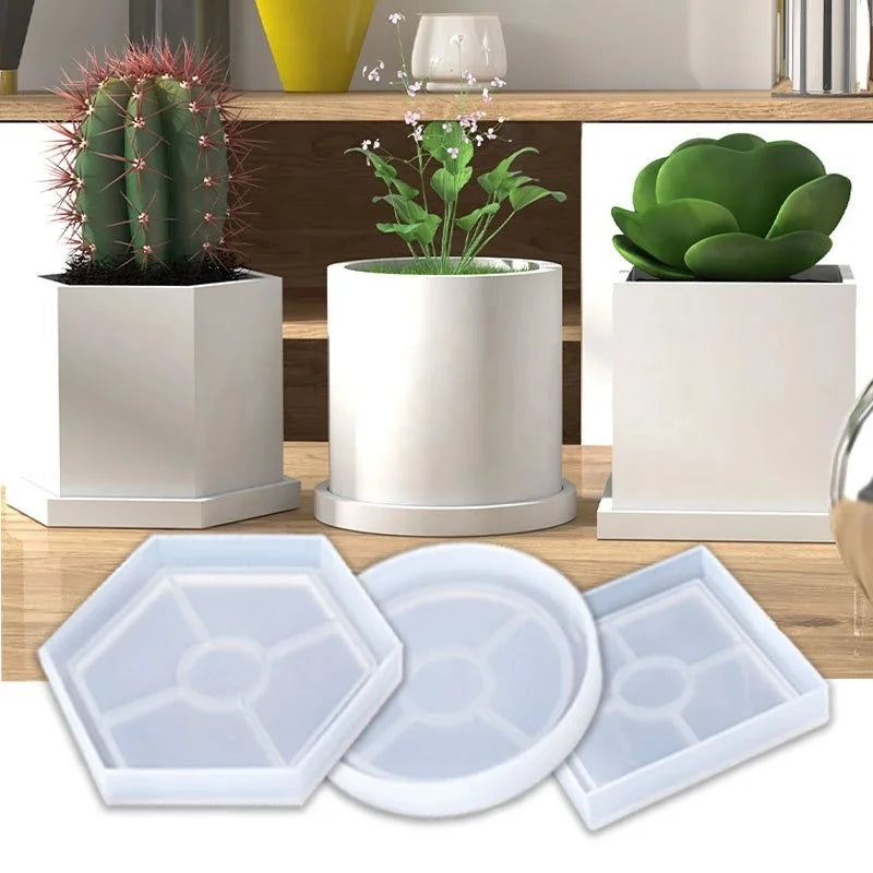Silicone Eco-Friendly Mold Square Pen Holder Mould Nordic Style Geometric Epoxy Dry Flower Resin Concrete Candle Mold OPP Bag