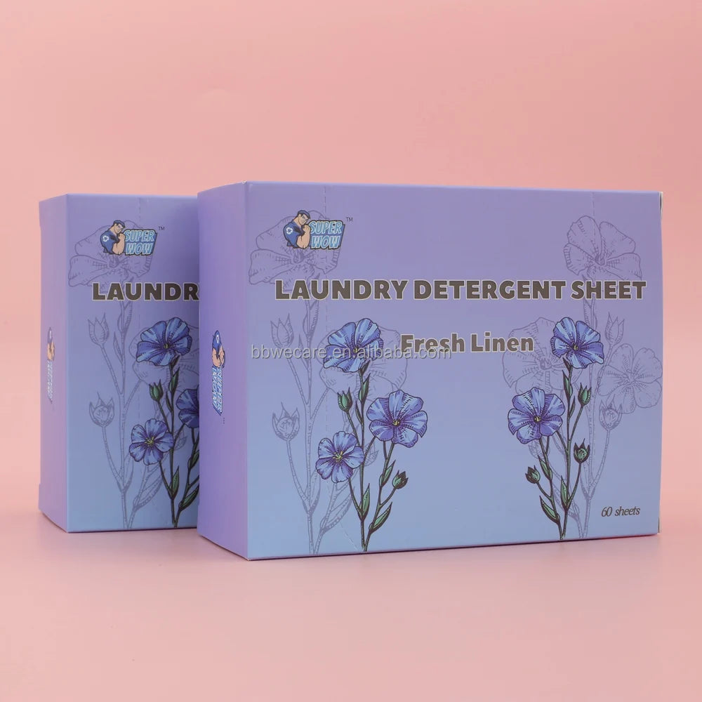 2025 New Trending Plant Extract Based Biodegradable Eco-strips Laundry Detergent Sheets