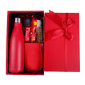 Wholesale Logo Customizable Woman New Valentines Red Gift Set with Vacuum Cup Notebook and Metal Pen Birthday Gift