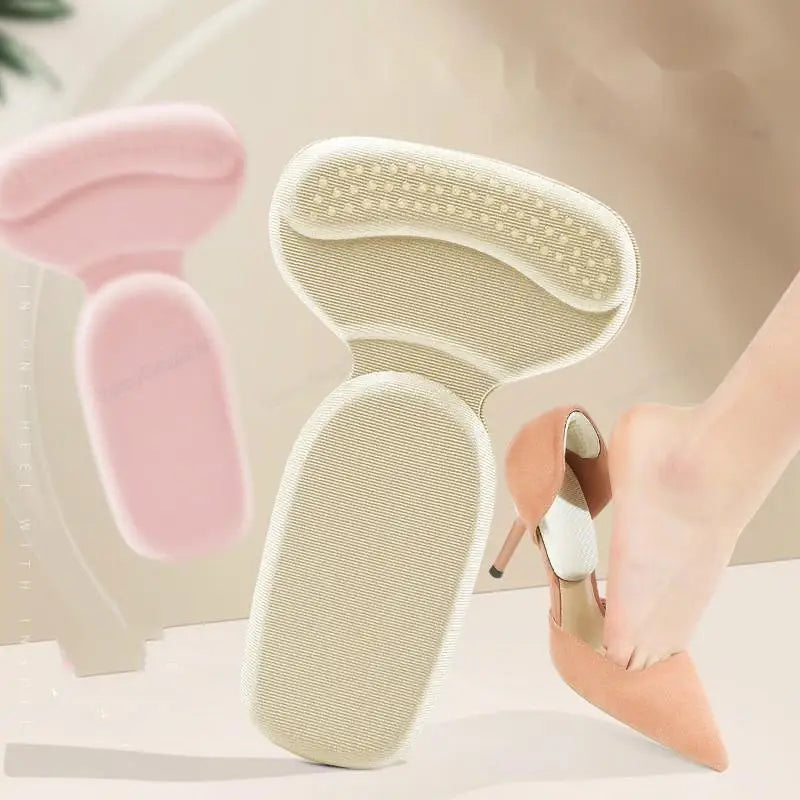 New Shoe Heel Protectors for Womens T Shape Half Insoles Anti-wear Feet Shoe Pads for High Heels Anti-Slip Shoes Insoles
