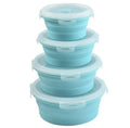 Silicone Collapsible Food Storage Containers with Airtight Lid and Vent Valve for Food