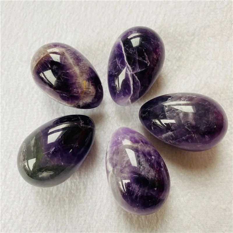 Wholesale Natural Amethyst Yoni Egg Crystal Kegel Exercise for Women