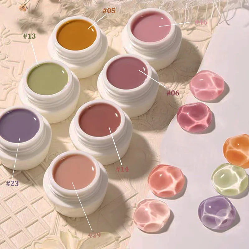 Charm for You 48 Colors Nail Art Solid Pudding Jelly Gel Polish Custom logo Solid Cream Nail Gel Polish