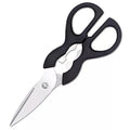 6.5 Inch Plastic Handle Stainless Steel Gourd Shaped Open Walnut Bottle Multifunctional Household Kitchen Scissors