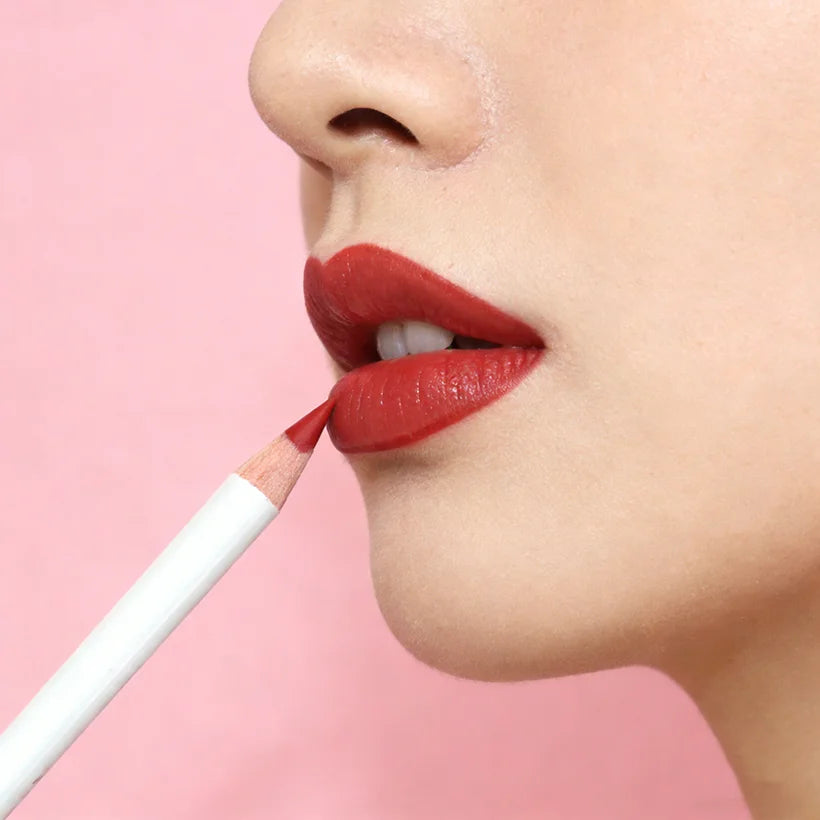 Wholesale OEM White Vegan Cosmetic Lip Liner Waterproof Lip Liner Pencil Private Label Creamy Lipliner