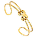 Jewelry Simple Trendy Knot Bangle Noeud Armband Copper Bracelet for Women Cuff Bracelets Bangles Pulseiras Female Gifts