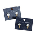 Original Design Sweet Natural Freshwater Baroque Pearl Earrings 925 Sterling Silver Freshwater Pearl Ice Cream Earrings
