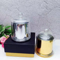 Wholesale Luxury Modern Bell Shaped Glass Candle Jars with Dome Cover Unique Home Decoration for Christmas Candle Making