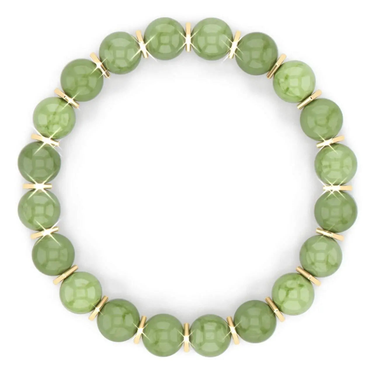 Yoga Healing 8mm Natural Green Jade Gemstone Stone Bead Beaded Bracelets