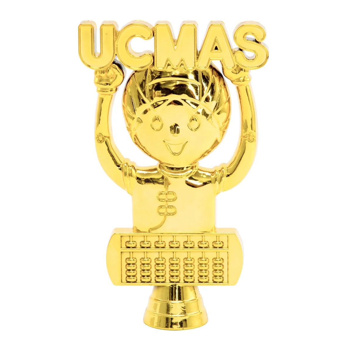 Factory Direct Gold Plated Trophies Plastic Parts for Arithmetic Player Mathematical Competition GZ33