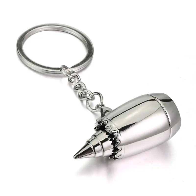 Customizable Cartoon Aircraft Engine Keychain Creative Metal Small Pendant Alloy Solar Travel Memorial Carabiner Unique Keychain