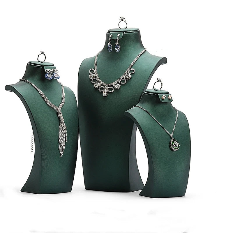 Set up Booth Ornaments Display Rack Necklace Model  Portrait Manufacturers Direct Sales Blue Brushed Neck  Window Desktop Prop