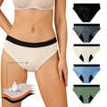 HY001 Young Girl Series Women's Menstrual Four-Layer Pure Cotton Colorful Waistband Elastic Teenager Period Underwear