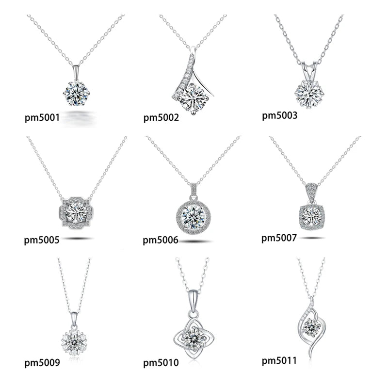 Starsgem DEF Moissanite Vvs Diamond Dainty Custom S925 Sterling Silver  Statement Earrings Necklace Chain
