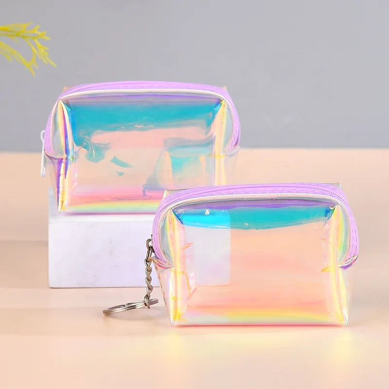 Best Sales Promotional OEM Eco-Friendly PVC Makeup Bags with Custom LOGO Printing Lady Style Cosmetic Bags&Cases with Zipper