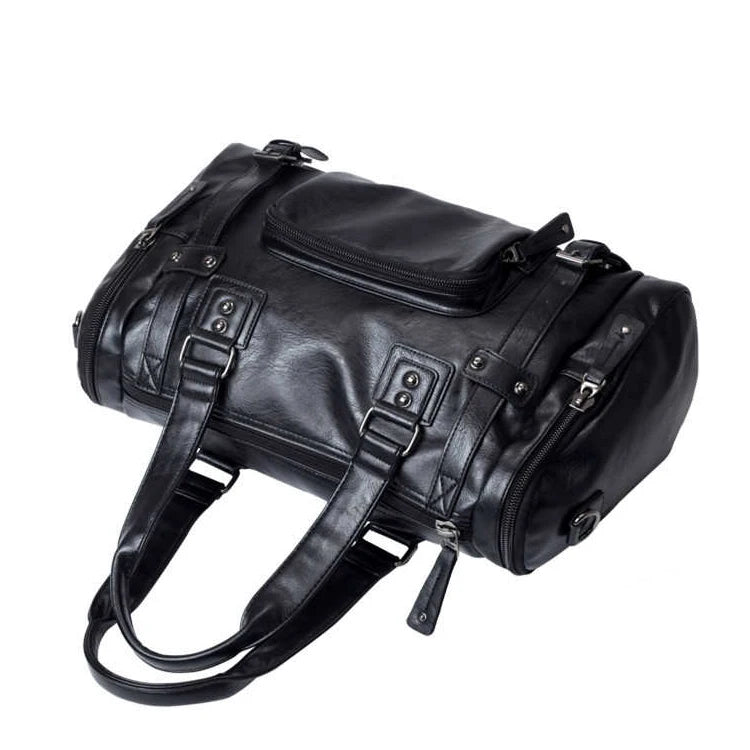 Blu Flut Duffle Bag Leather Travel Bag Luxury Custom Genuine Leather Travel Leather Bags Men