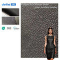 Thick Faux Leather Fabric for Jackets Soft Comfortable Polyester Material Custom Colors for Dresses Pants Coats Roll Packing