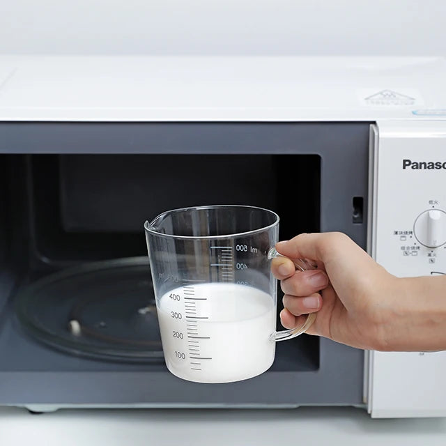 SHIMOYAMA Heat-resistant 250ml/500ml Microwave Safe Measuring Cups Glass Clear Cold Drink Glass Mug