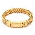 Quality Assured Gold Chain New Fashion Jewelry Stainless Steel Multi-layer Mesh Bracelet for Men Magnetic Snap Titanium Bracelet