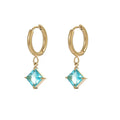 Trendy Stainless Steel Crystal Small Hoop Earrings Exquisite Cubic CZ Geometric Huggie Earrings for Women Wedding Jewelry Gifts