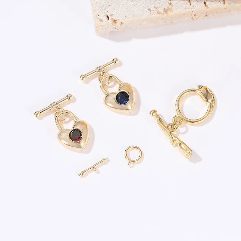 Wholesale 14K Gold Plated Jewelry Brass Toggle Clasps