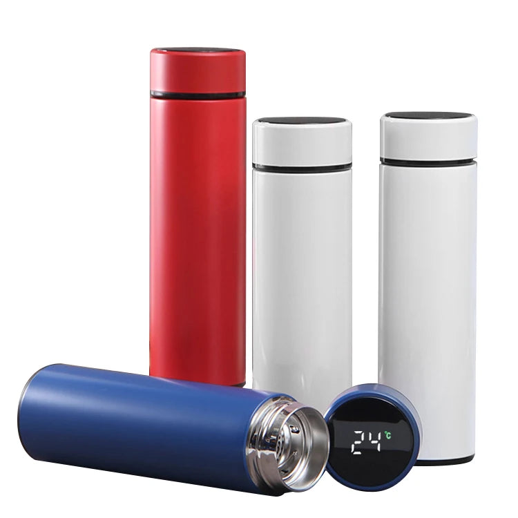 Intelligent Vacuum Flask 304 Stainless Steel 500Ml Plain Smart Cup Temperature Control Hot Water Bottle
