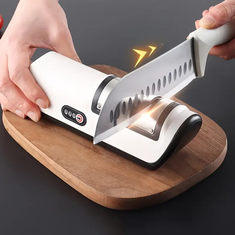 Electric Knife Sharpener New Design Semi-Automatic Household Electric Knife Sharpener Professional Kitchen