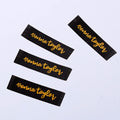 China Manufacturer Supply Customized New Design Heat Press Transfer Woven Neck Labels for Clothing Etiquetas Personalizadas