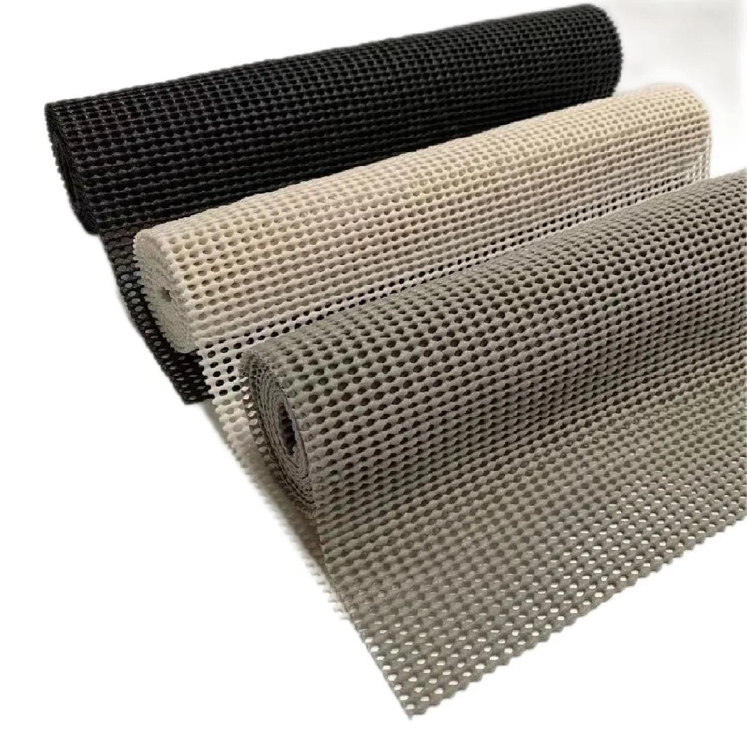 ECO-friendly PVC Foam Anti-Skid Dashboard Mat Handmade Woven Mattress Grip Pad Carpet Rug Pad Underlay Shelf Drawer Grip Liner