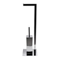 Stainless Steel Free Standing Toilet Brush and Paper Holder