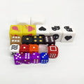 Custom Acrylic Transparent Square Dice 16MM DND Accessories for Board Games Wilderness Dice Nian Diceworks ND-PD6005 Velvet Bag