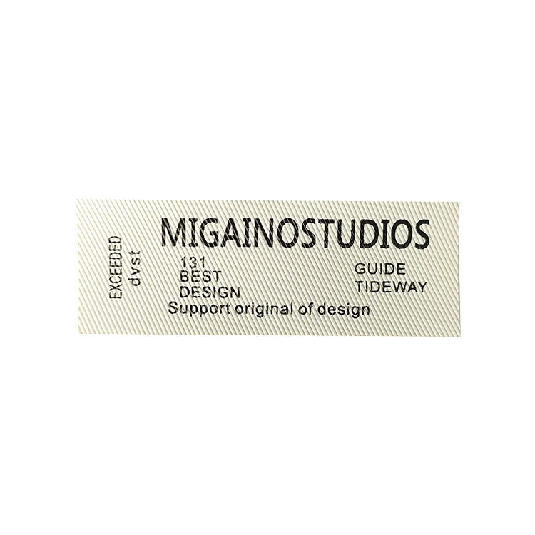 Custom Clothing Logo Cloth Print Fabric Cotton Label or Canvas Garment White Labels for Clothing Neck Tag