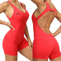 2023 Sport Sets Active Leggings Hollow Out Back Sleeveless High Elasticity Fitness Set One Piece Yoga Gym Fitness Jumpsuit