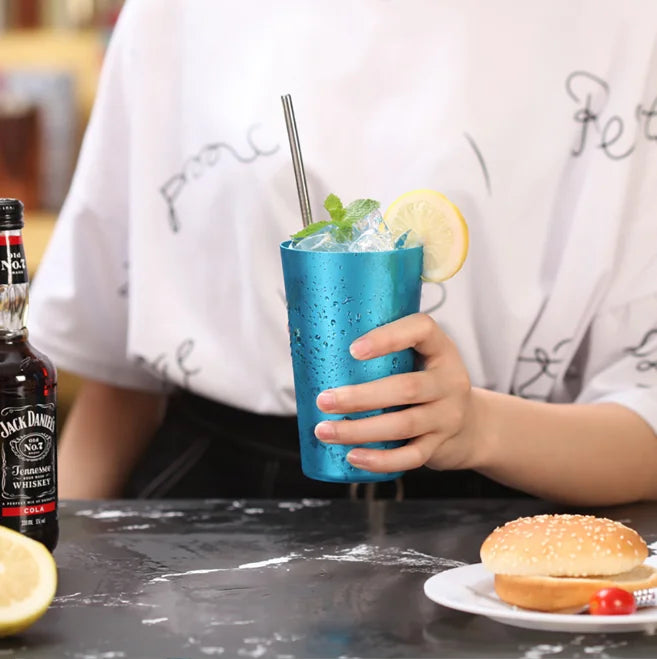 Private Custom Laser and Eco - Friendly Aluminum Drinking Cup with Customized Color