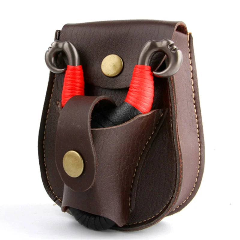 Outdoor Sports Steel Ball Set Portable PU Slingshot Bag Durable and Not Deformed Suitable for Hunting