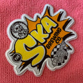 Cut Out Design Overlocked Border Taffeta Woven Label Badgehigh Density Outside Clothing Woven Patch