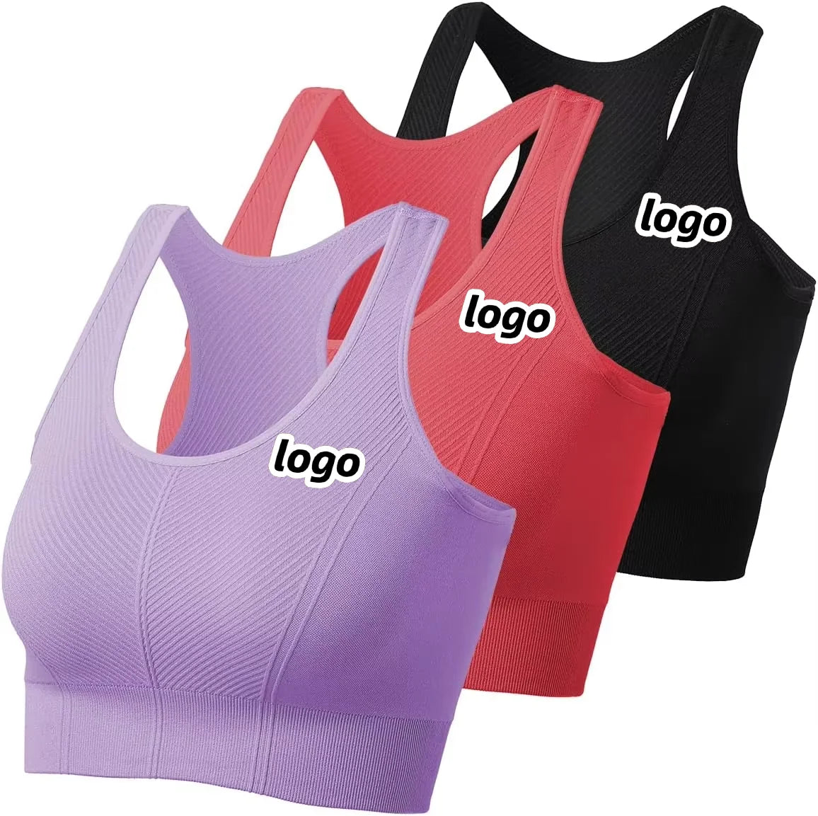 Women's Comfortable Strapless Bra With a Pullover and a Racerback Support Sports Bra
