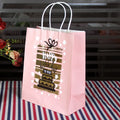 Customize logo Shopping Gift Clothing Shoes Glasses Dental Cosmetics Packaging Kraft Paper Bag with Handle