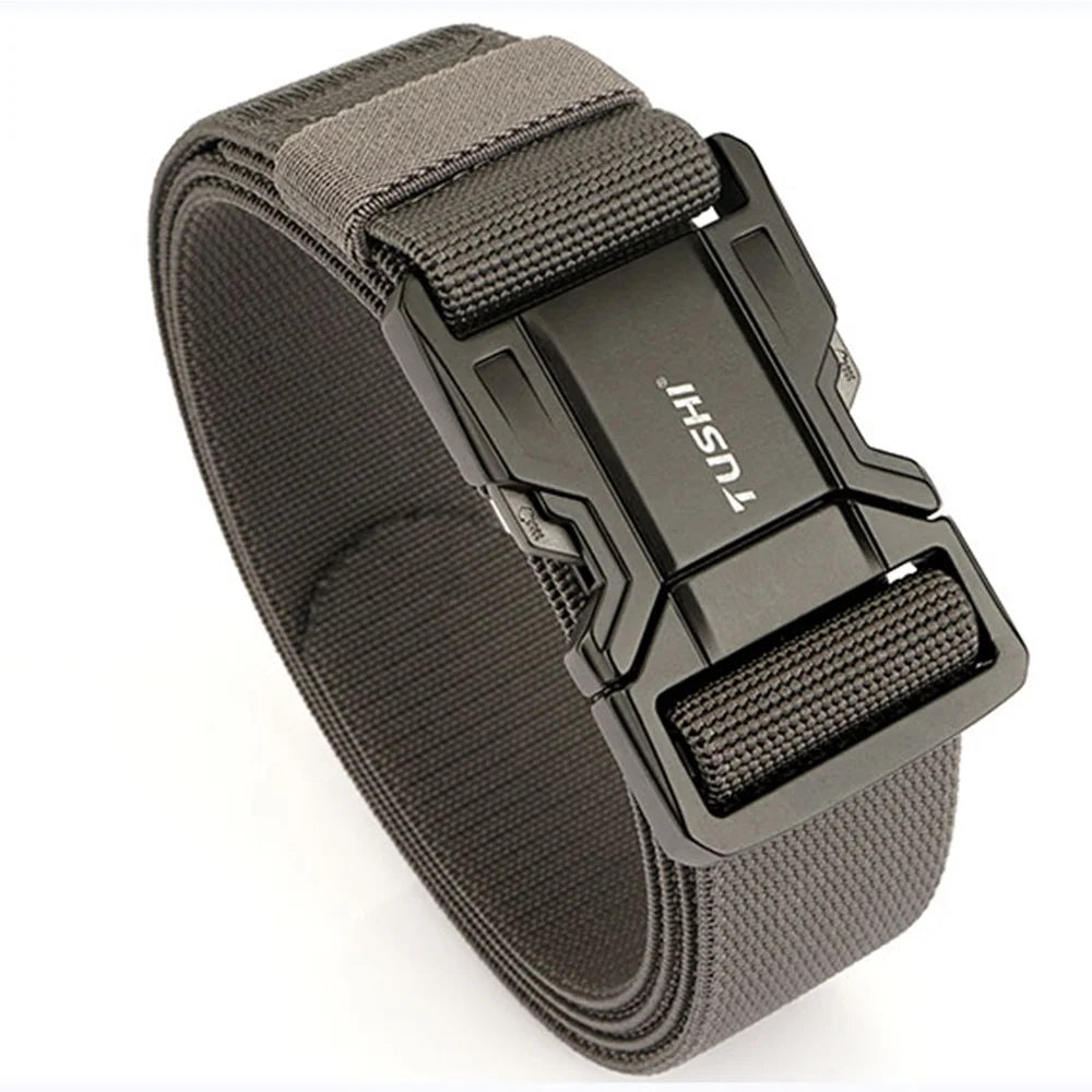 TUSHI Auto Lock Buckle Casual Tactical Waist Belt Nylon Shoulder Strap Zinc Alloy Metal-Environmentally Friendly Outdoor Leisure