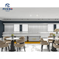 Custom Led-lit Interior Optical Shop Eyewear showcase Wooden Retail Store and Shopping Mall Use Optical Store Layout