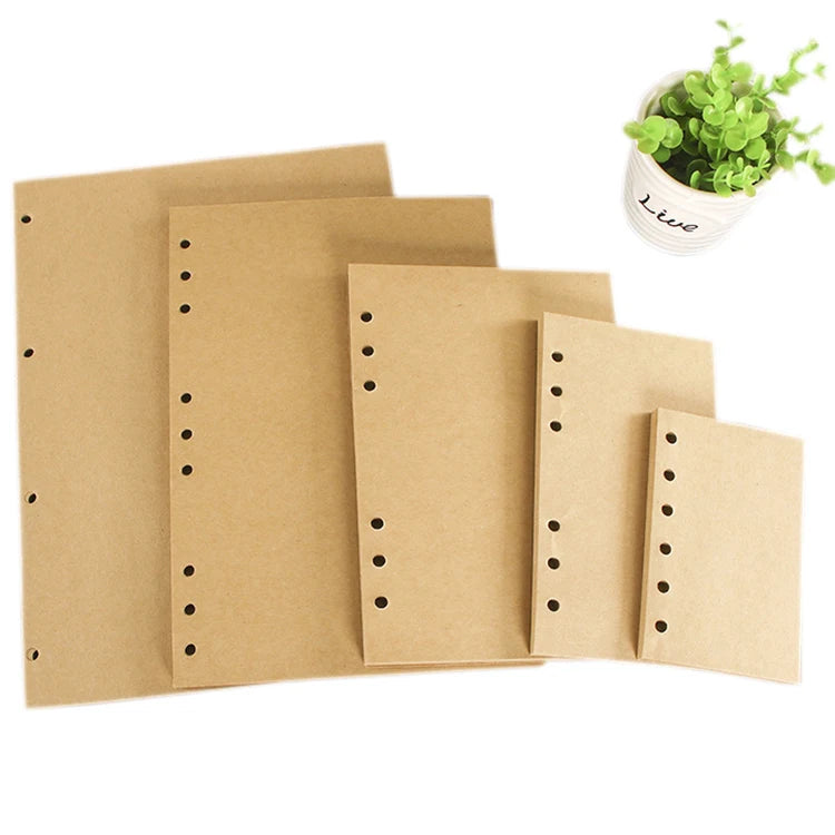 A5 A6 6 Rings Insert Paper 90 Pages Loose Leaf Refill Journal Notebook Monthly Weekly Planner Budget Binder Refillable Creative