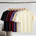 240g Solid Jersey Blank Customize Streetwear Heavyweight Crewneck Oversize Breathable Anti-Wrinkle Unisex T-Shirt