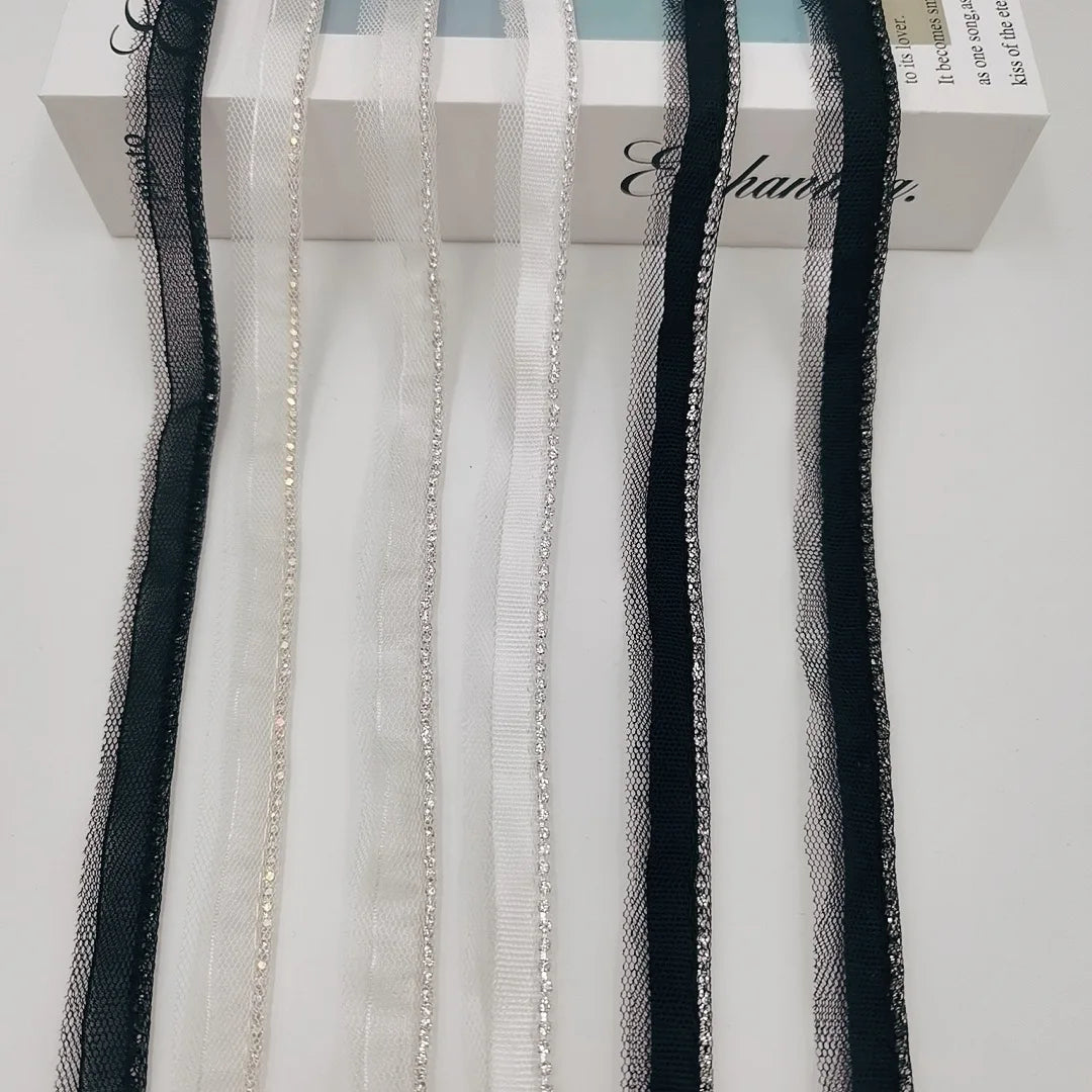 JFL035 Mesh Diamond Chain Lace Bead Chain Ribbon Clothing Accessories Headwear Shoes Luggage Accessories