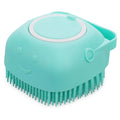 Dog Bath Brush Soft Silicone Pet Shampoo Massage Dispenser Hair Fur Grooming Shower Brush for Short Long Haired Dogs and Cats
