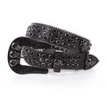 Luxury Shiny Simon Crystal Belt for Women Unique Design Shiny Bb Rhinestone Bling Bling Acrylic Crystal Alloy Cowboy Style