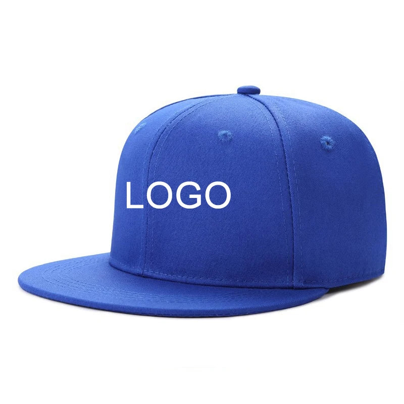 Manufacturer sports hat custom LOGO blank cap 100% Cotton plain snapback caps