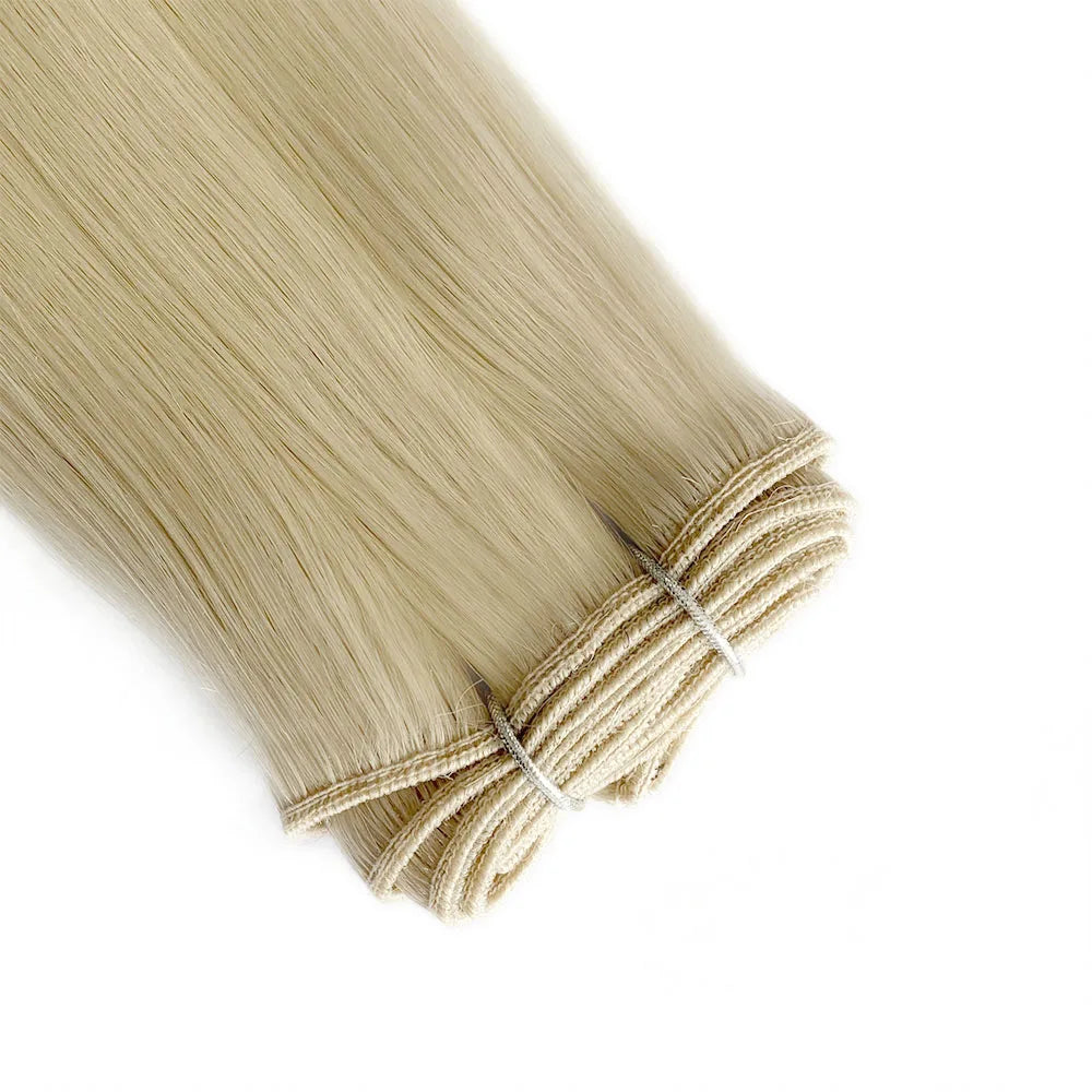 20 INCH Long Volume Quality Russian Slavic Virgin Hair Invisible Weft Extensions