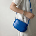 Fashion Women's Small Shoulder Bag Candy Color Ladies Saddle Messenger Bag Portable Female Clutch Purse Handbags Crossbody Bag